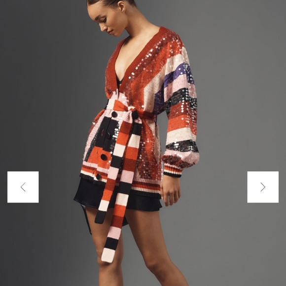 FARM Rio Multicolor Sequin Cardigan - Picture 4 of 5